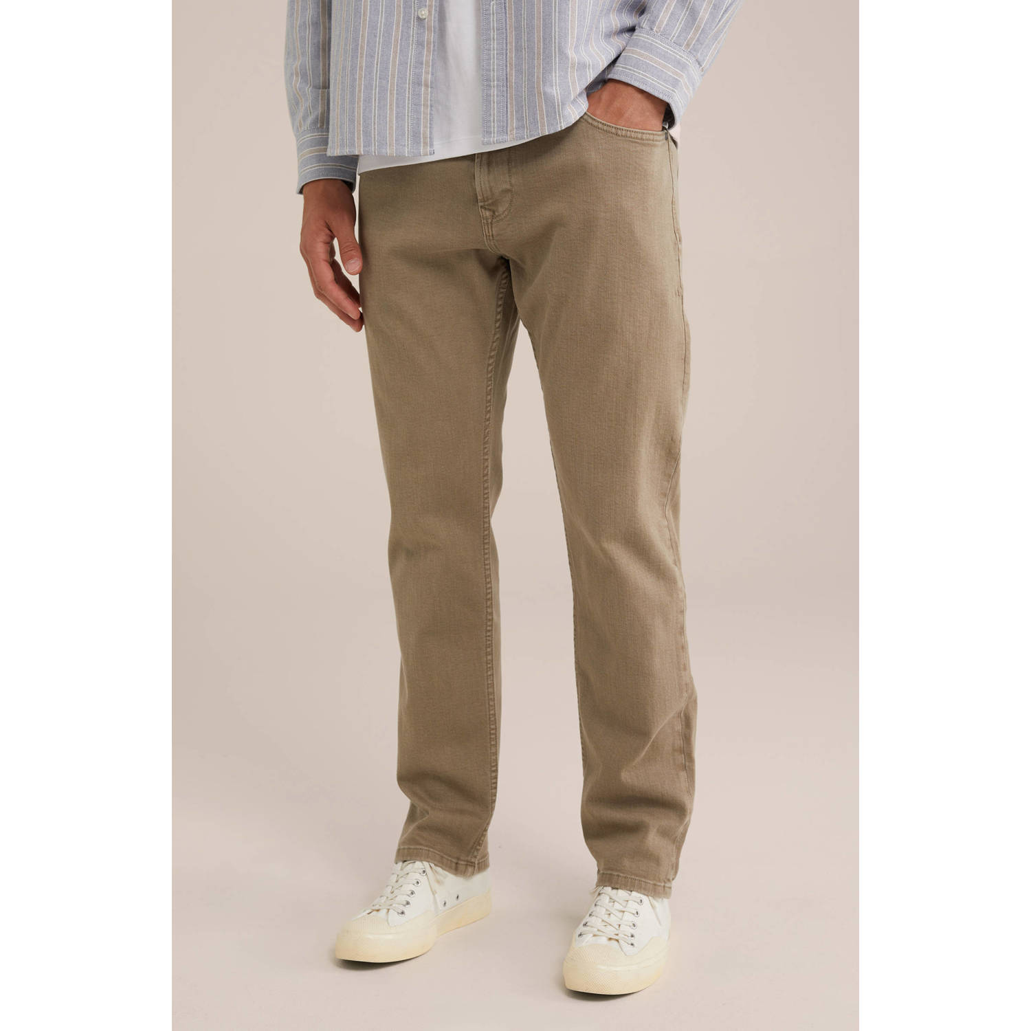 WE Fashion Blue Ridge straight fit jeans elephant grey