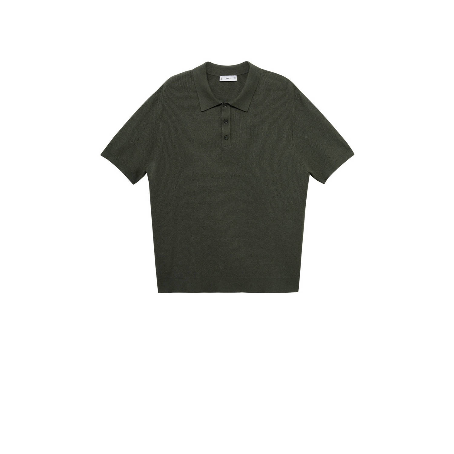 Mango Man regular fit polo middengroen