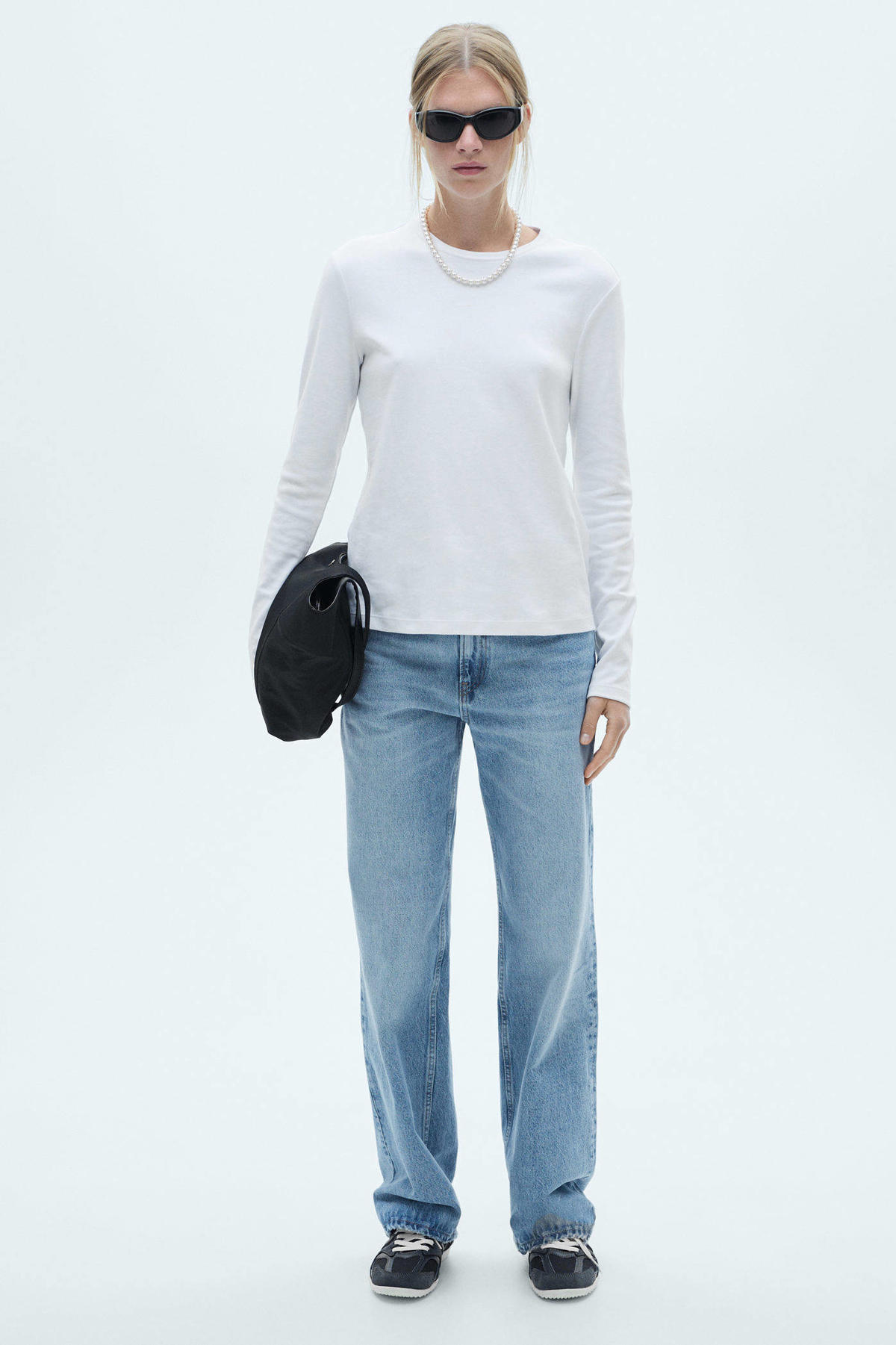 Brenda Hr Straight Jeans Light Blue Denim main image 1