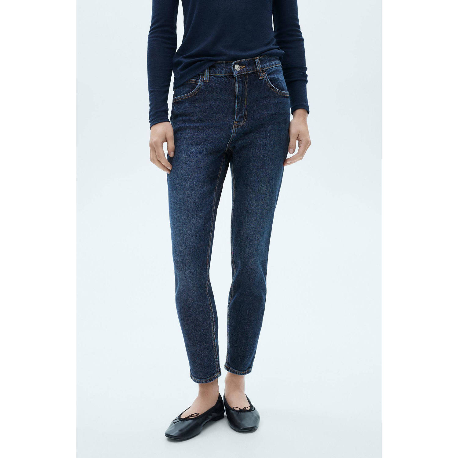 Mango skinny jeans dark blue denim