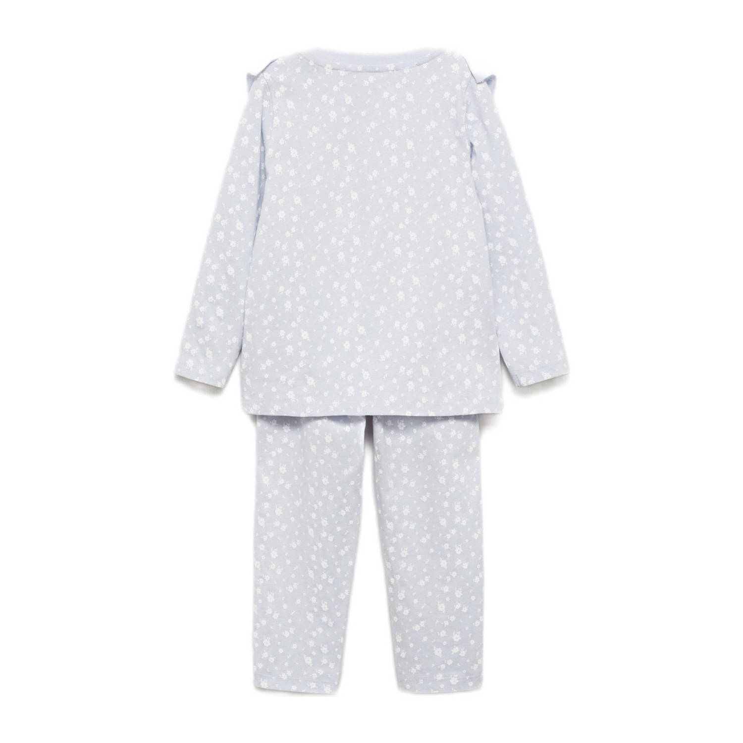 Mango Kids pyjama lichtblauw wit