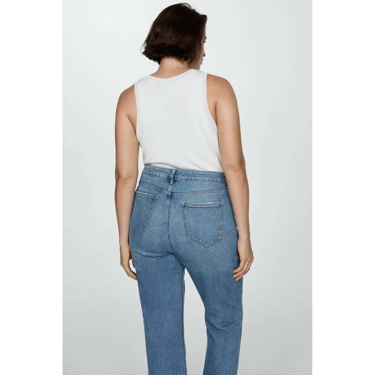 Mango flared jeans medium blue denim