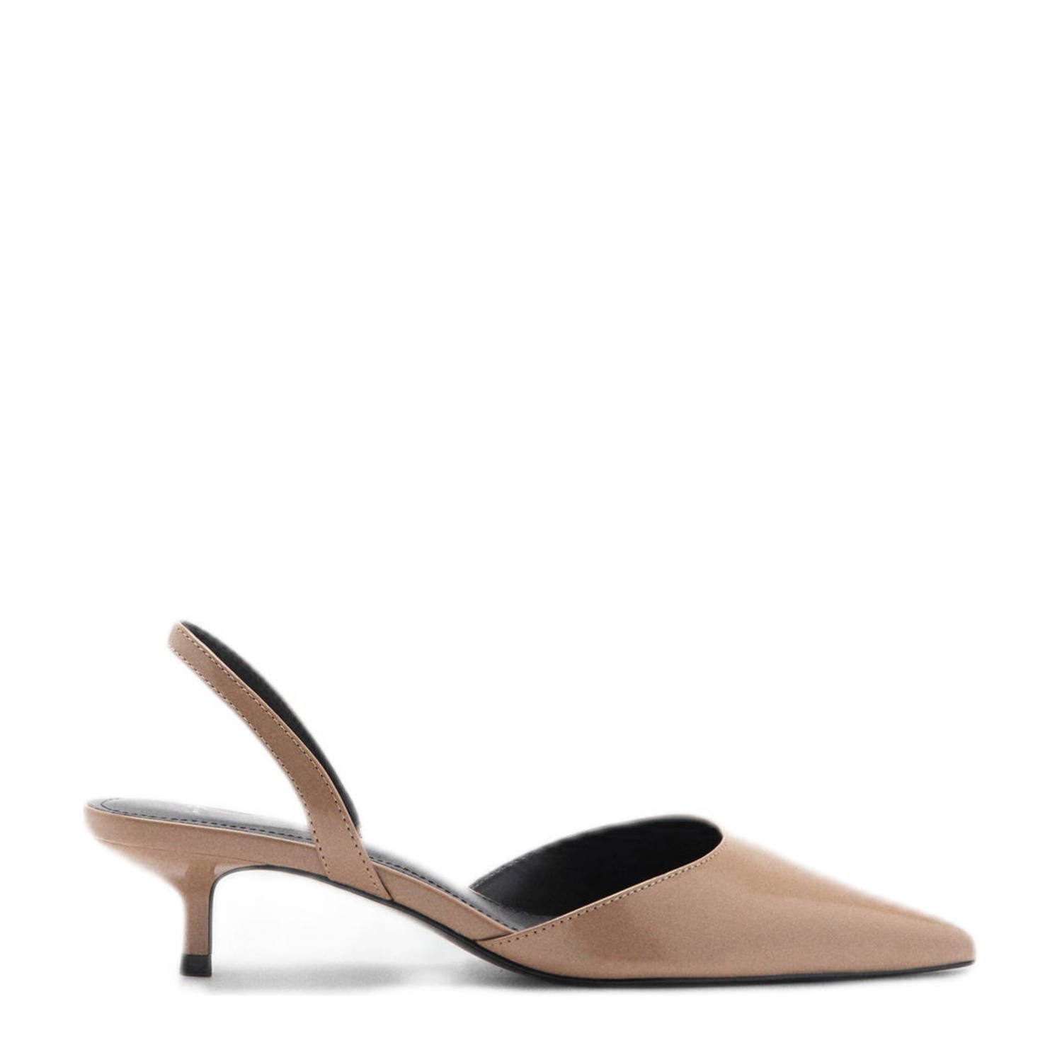 Mango slingback pumps lichtbruin