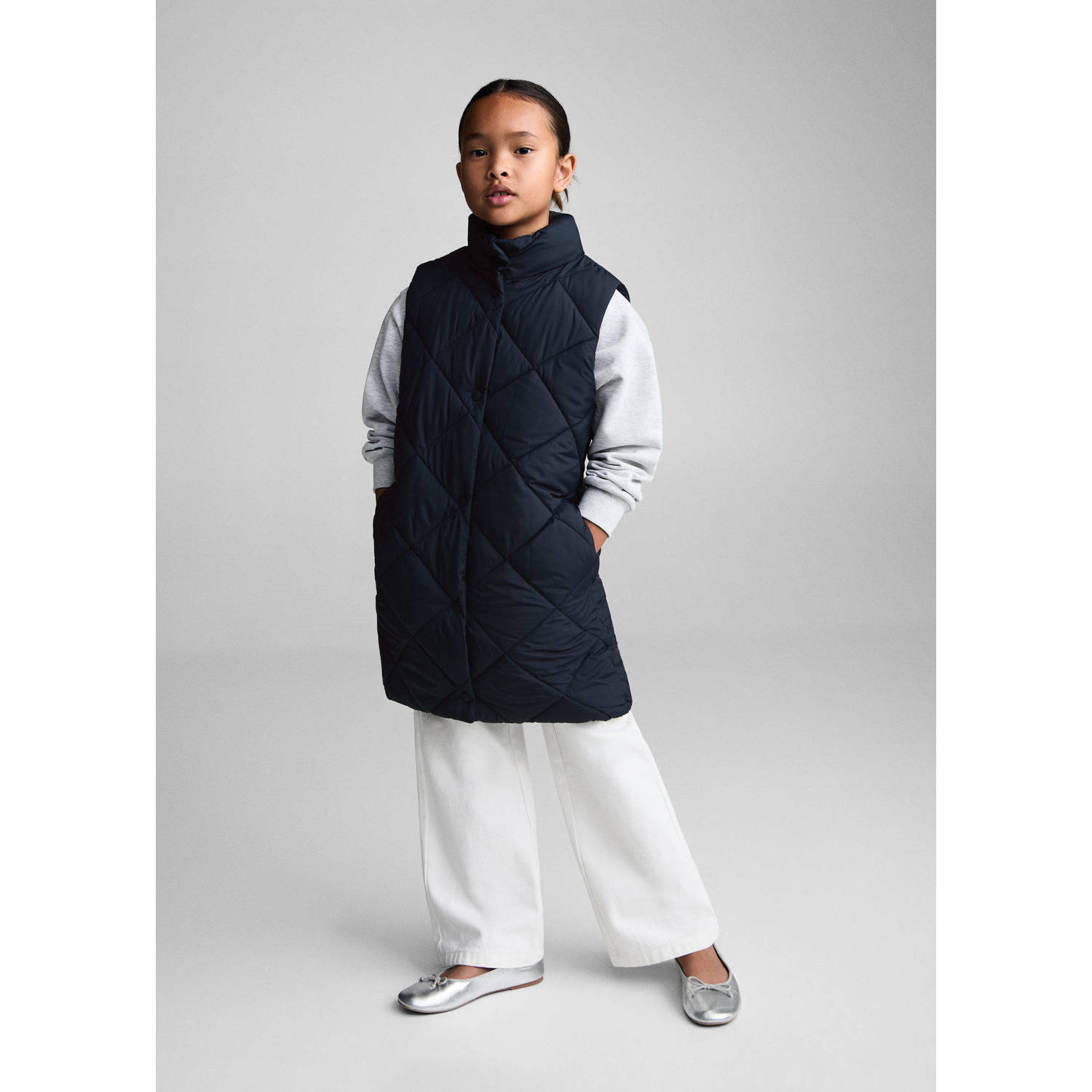 Mango Kids bodywarmer donkerblauw