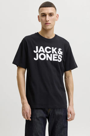 slim fit T-shirt Jjecorp met logo
