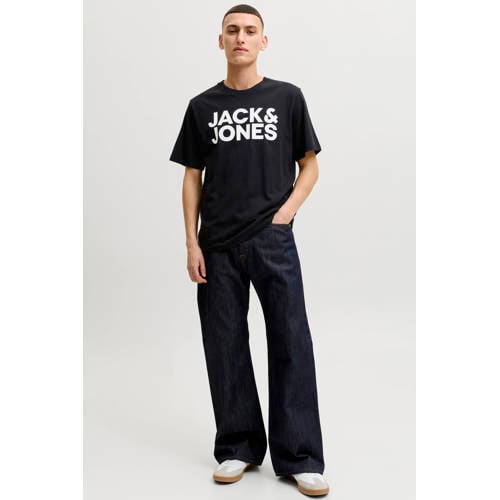 JACK & JONES ESSENTIALS slim fit T-shirt Jjecorp met logo afbeelding