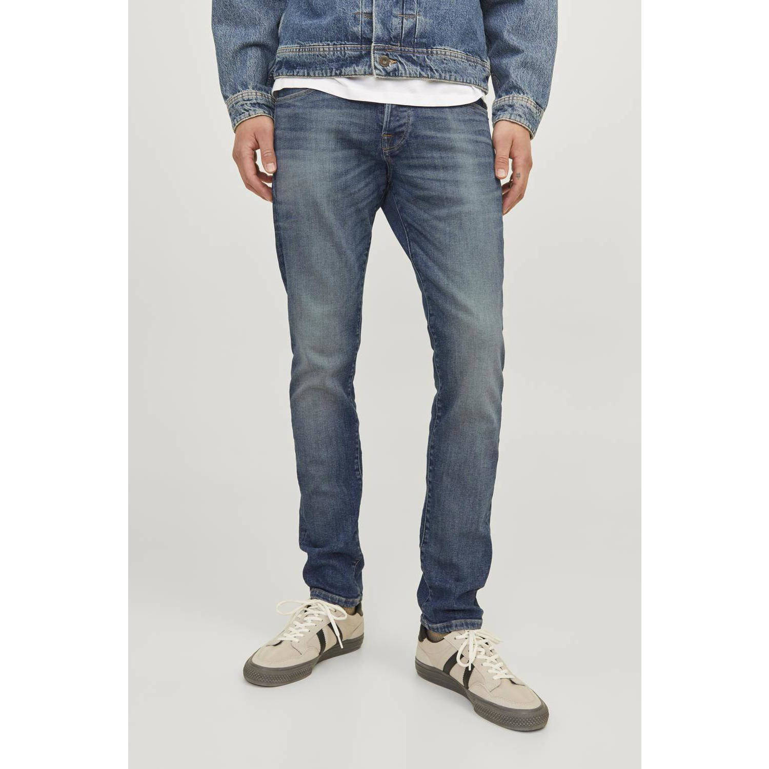 JACK & JONES JEANS INTELLIGENCE slim fit jeans JJIGLENN JJICON blue denim