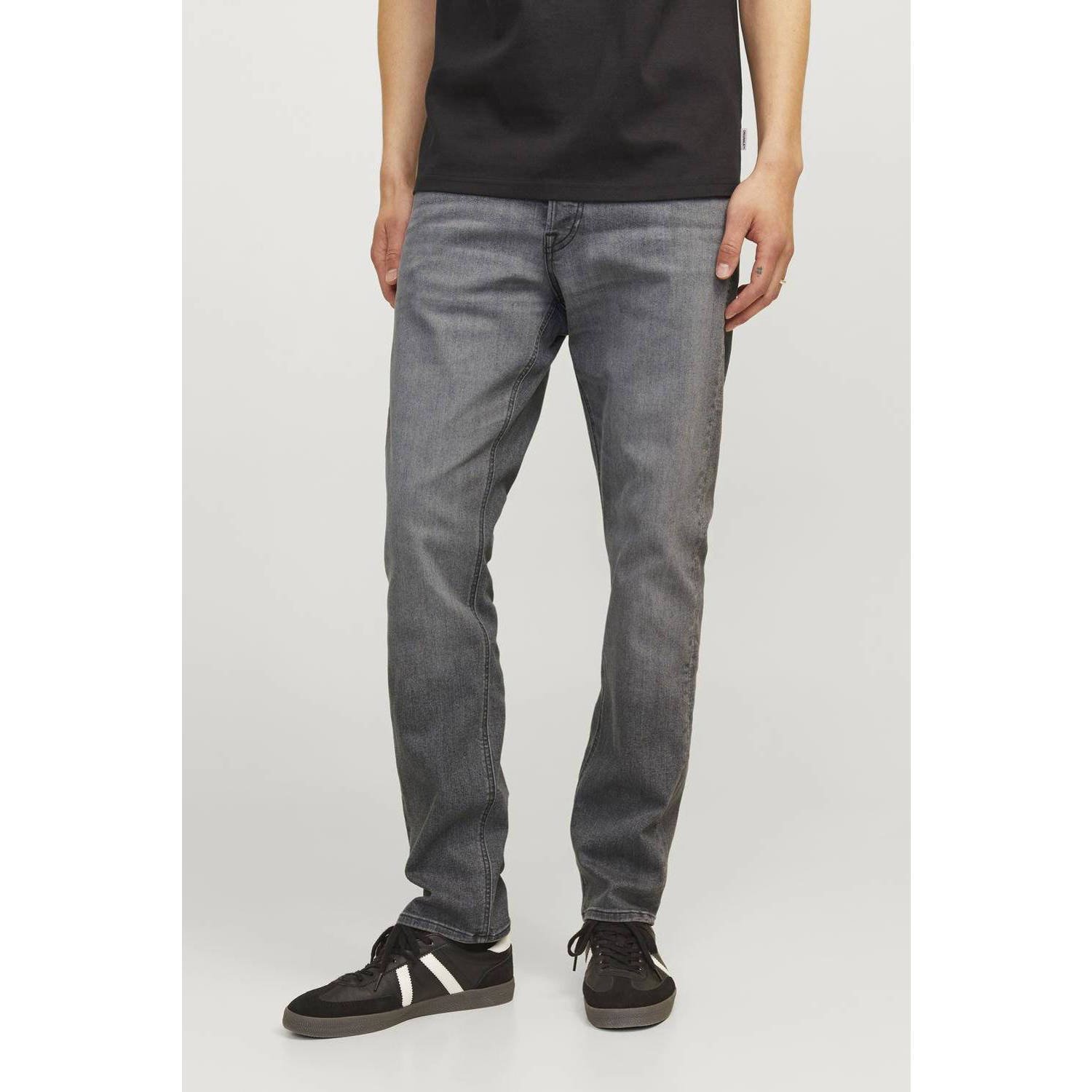 JACK & JONES JEANS INTELLIGENCE slim fit jeans JJIGLENN JJORIGINAL grey denim