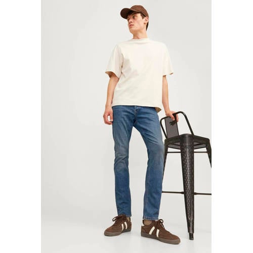 JACK & JONES JEANS INTELLIGENCE slim fit jeans JJIGLENN JJORIGINAL blue denim afbeelding