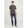 JACK & JONES JEANS INTELLIGENCE tapered fit jeans JJIMIKE JJORIGINAL blue denim