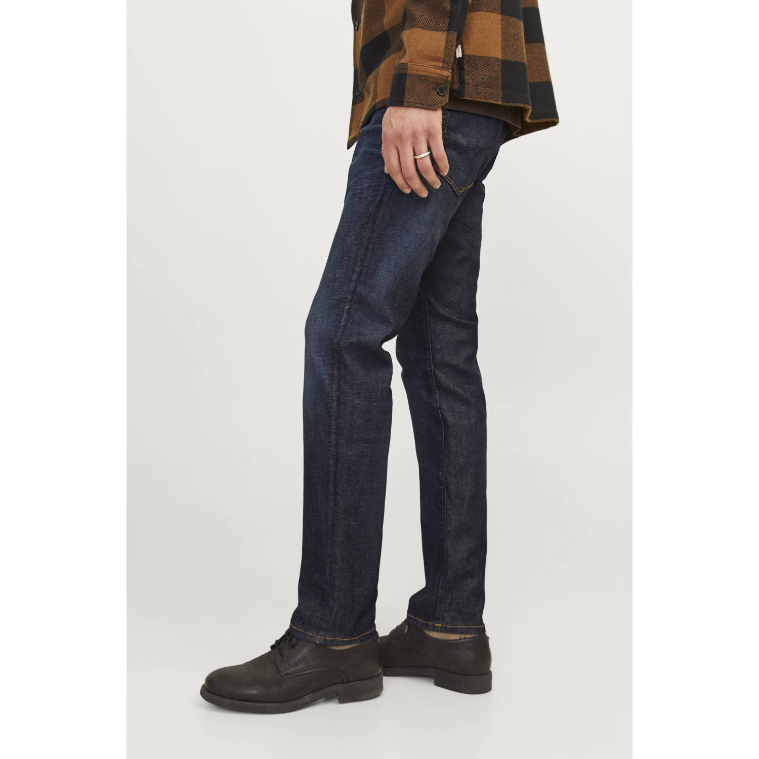JACK & JONES JEANS INTELLIGENCE slim fit jeans JJIGLENN blue denim