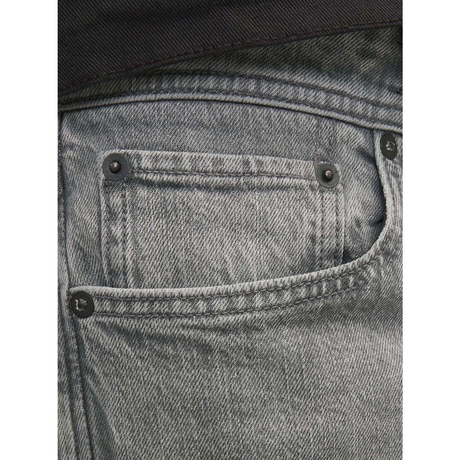 JACK & JONES JEANS INTELLIGENCE tapered fit jeans JJIMIKE grey denim