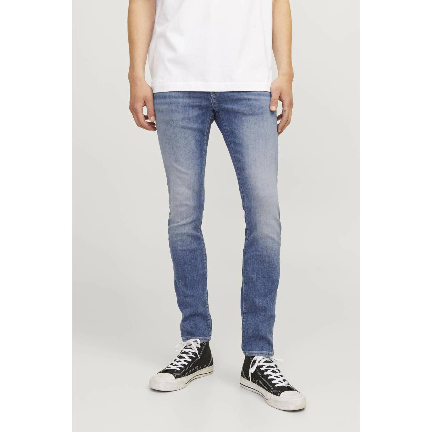 JACK & JONES JEANS INTELLIGENCE slim fit jeans JJIGLENN blue denim