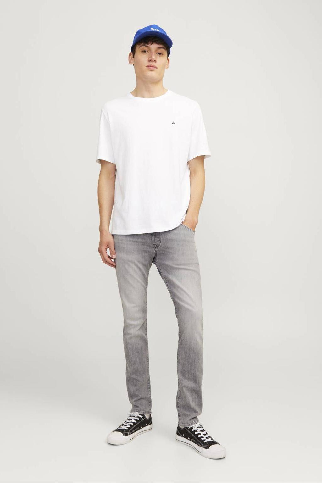 JACK & JONES JEANS INTELLIGENCE slim fit jeans JJIGLENN grey denim