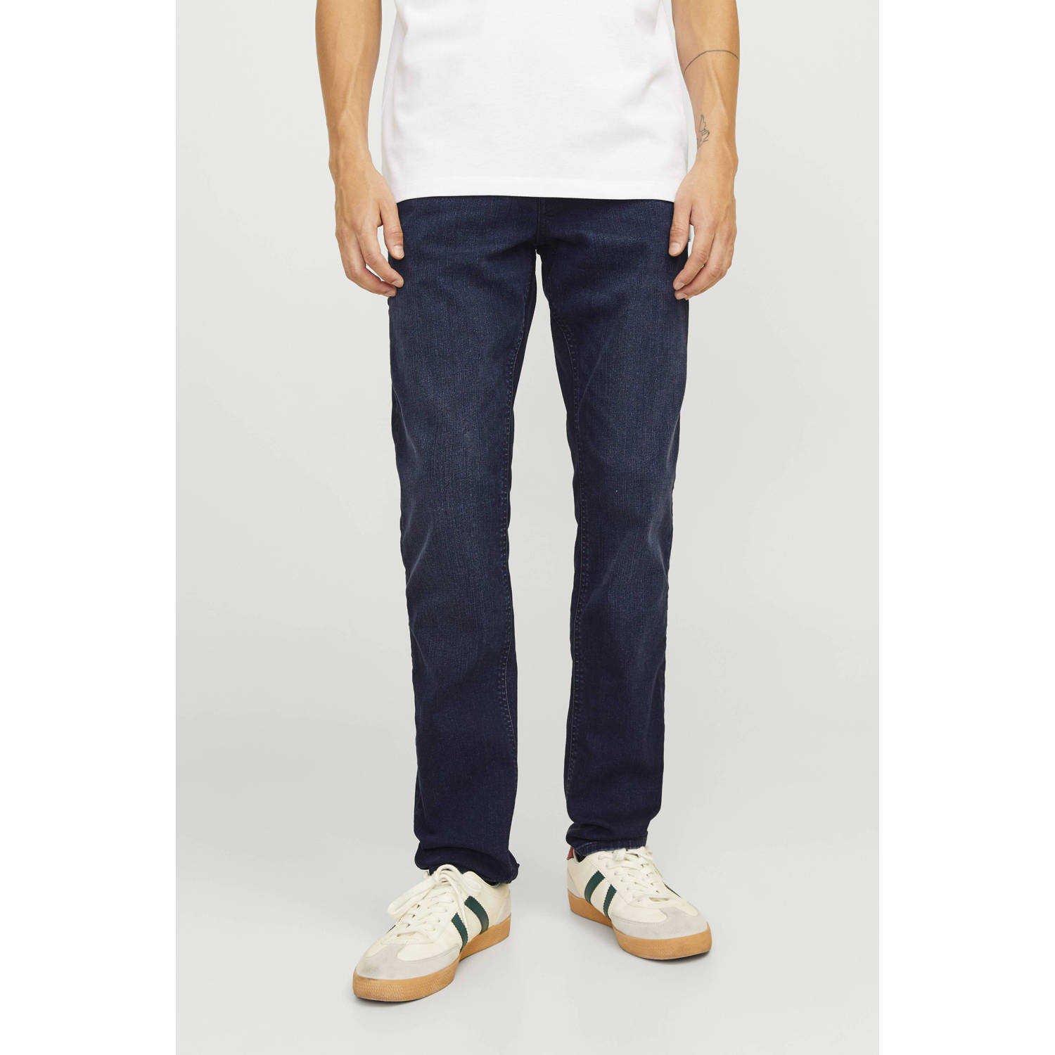 JACK & JONES JEANS INTELLIGENCE slim fit jeans JJIGLENN blue denim