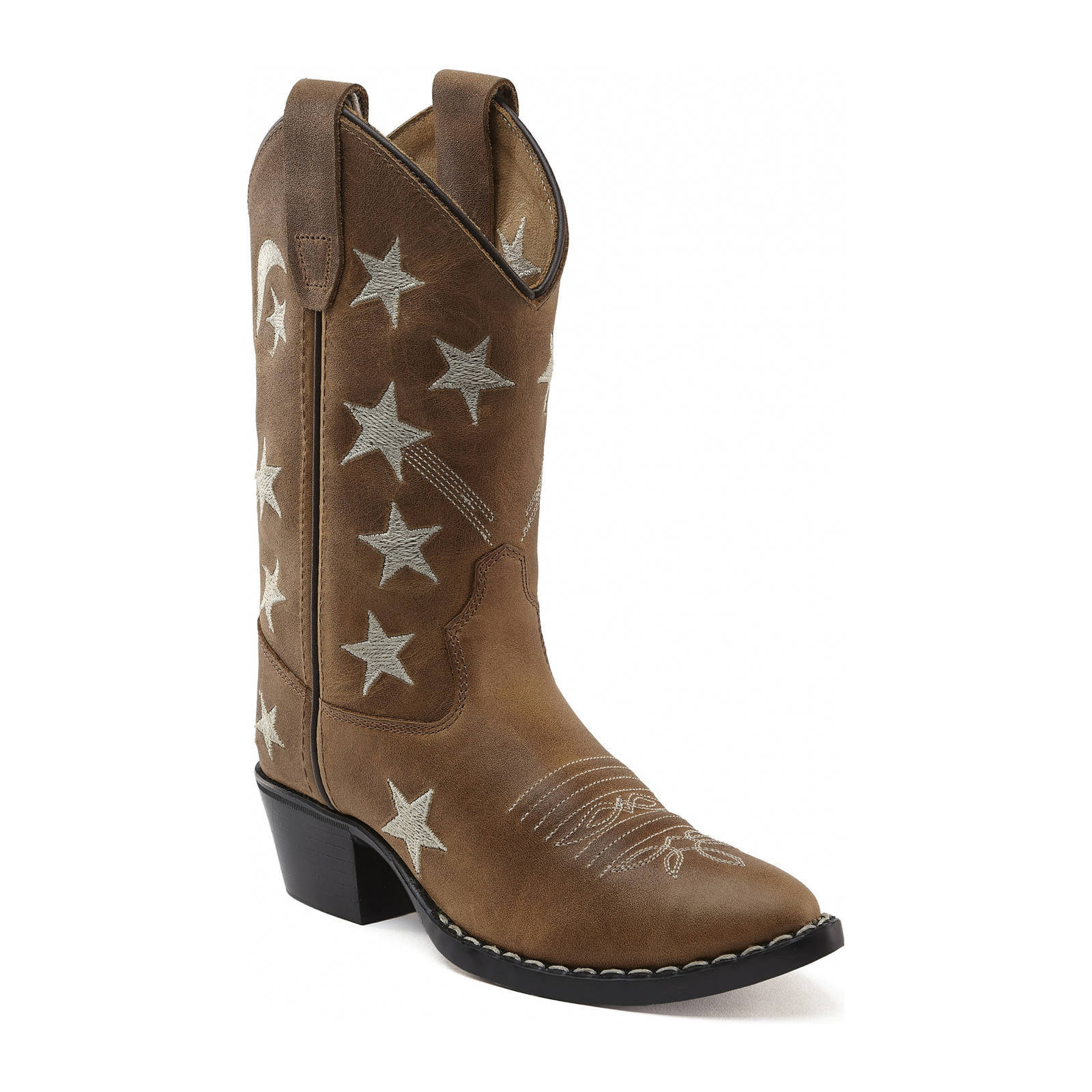 Bootstock leren cowboylaarzen bruin | wehkamp