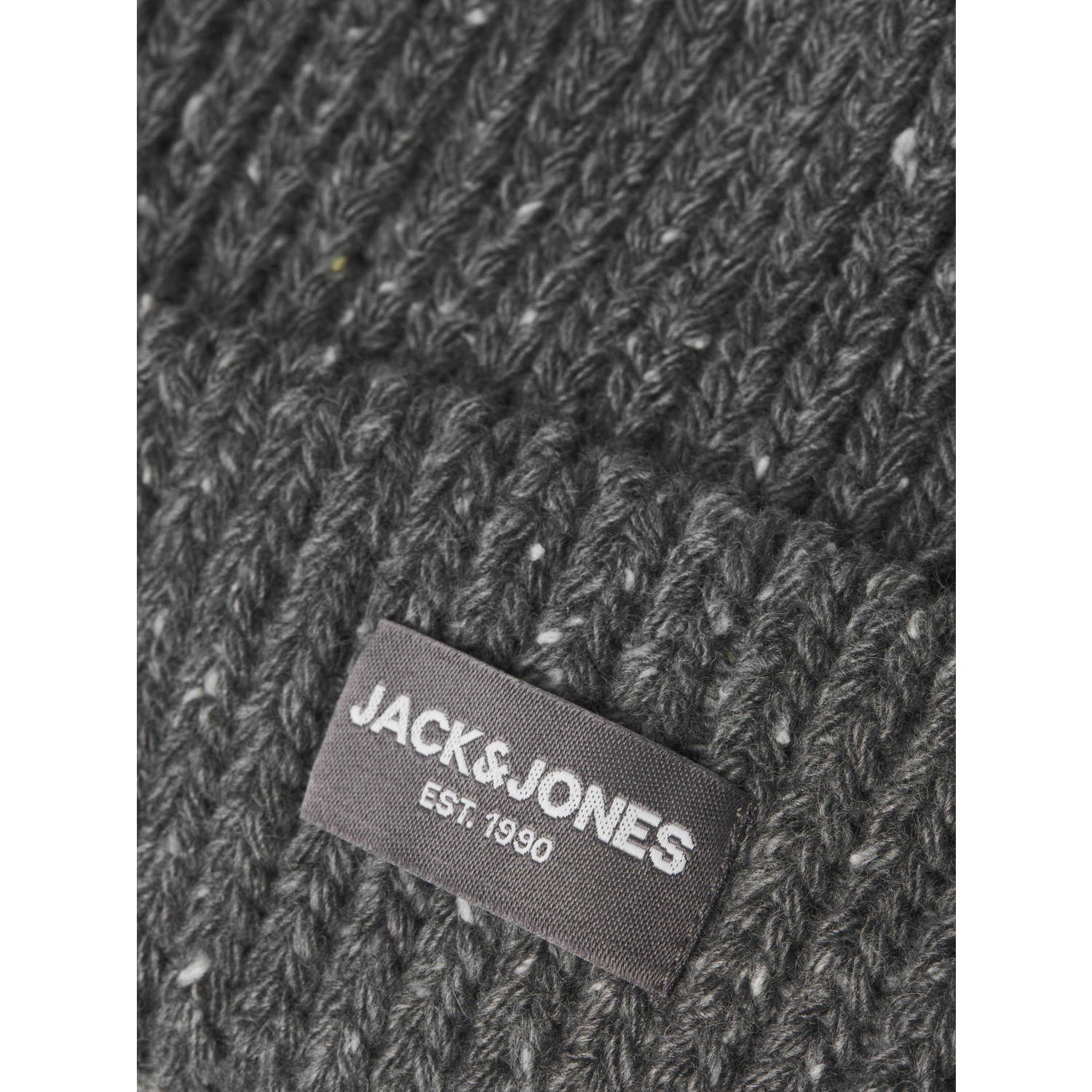 JACK & JONES muts JACCLIFF gemeleerd grijs