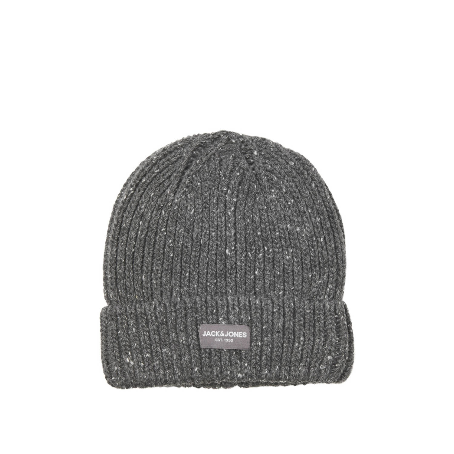 JACK & JONES muts JACCLIFF gemeleerd grijs