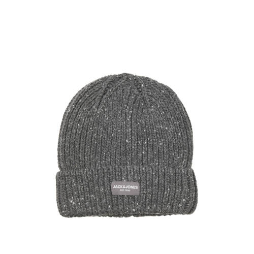 JACK & JONES muts JACCLIFF gemeleerd grijs afbeelding