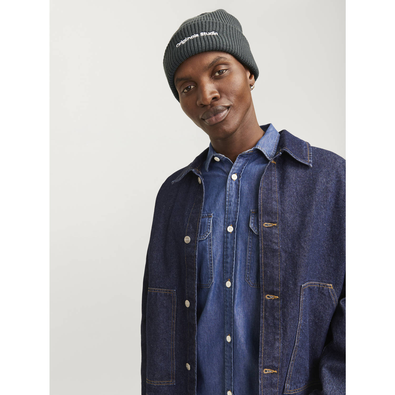 JACK & JONES muts JACVESTERBRO kaki