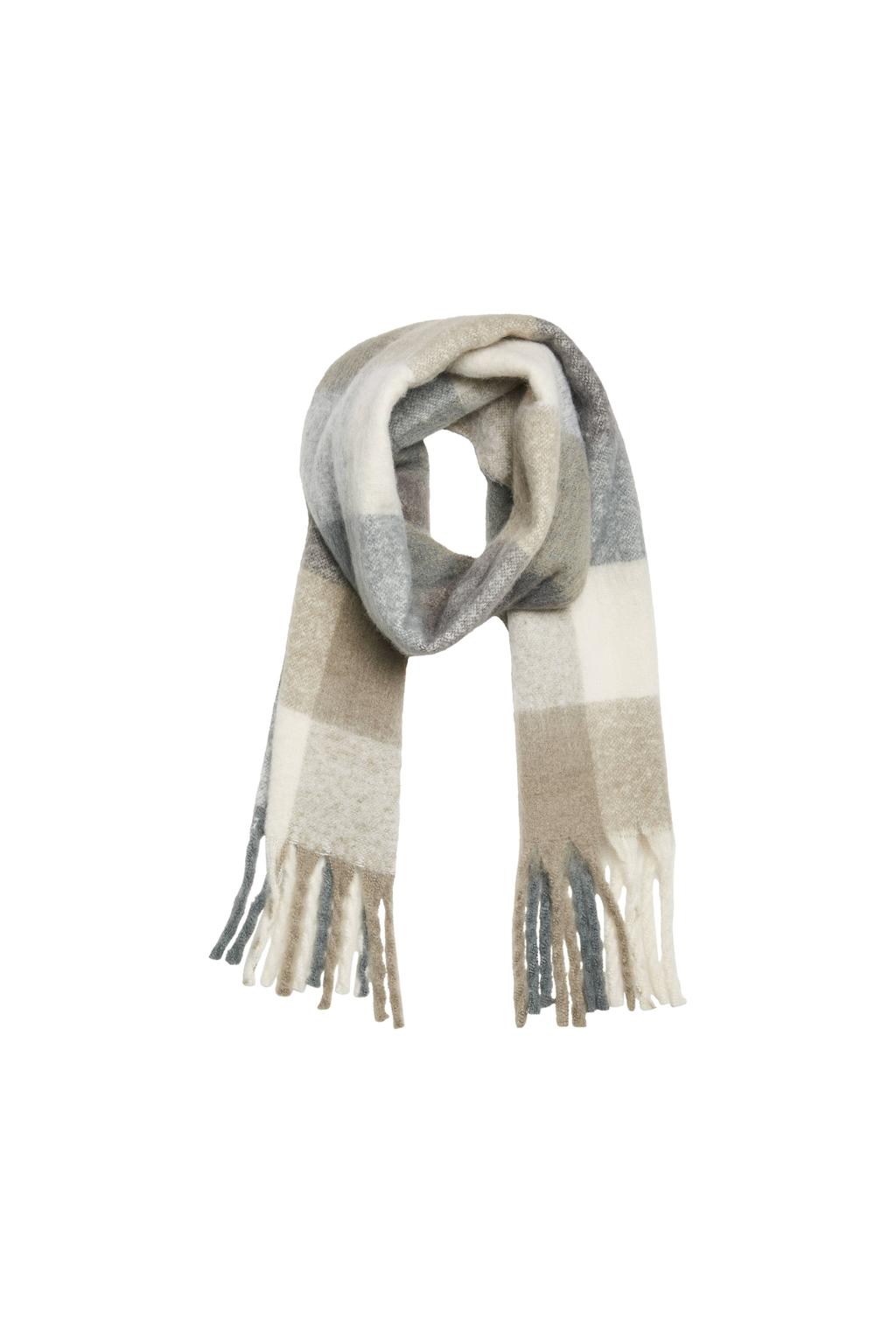 VERO MODA sjaal VMIVY met franjes beige