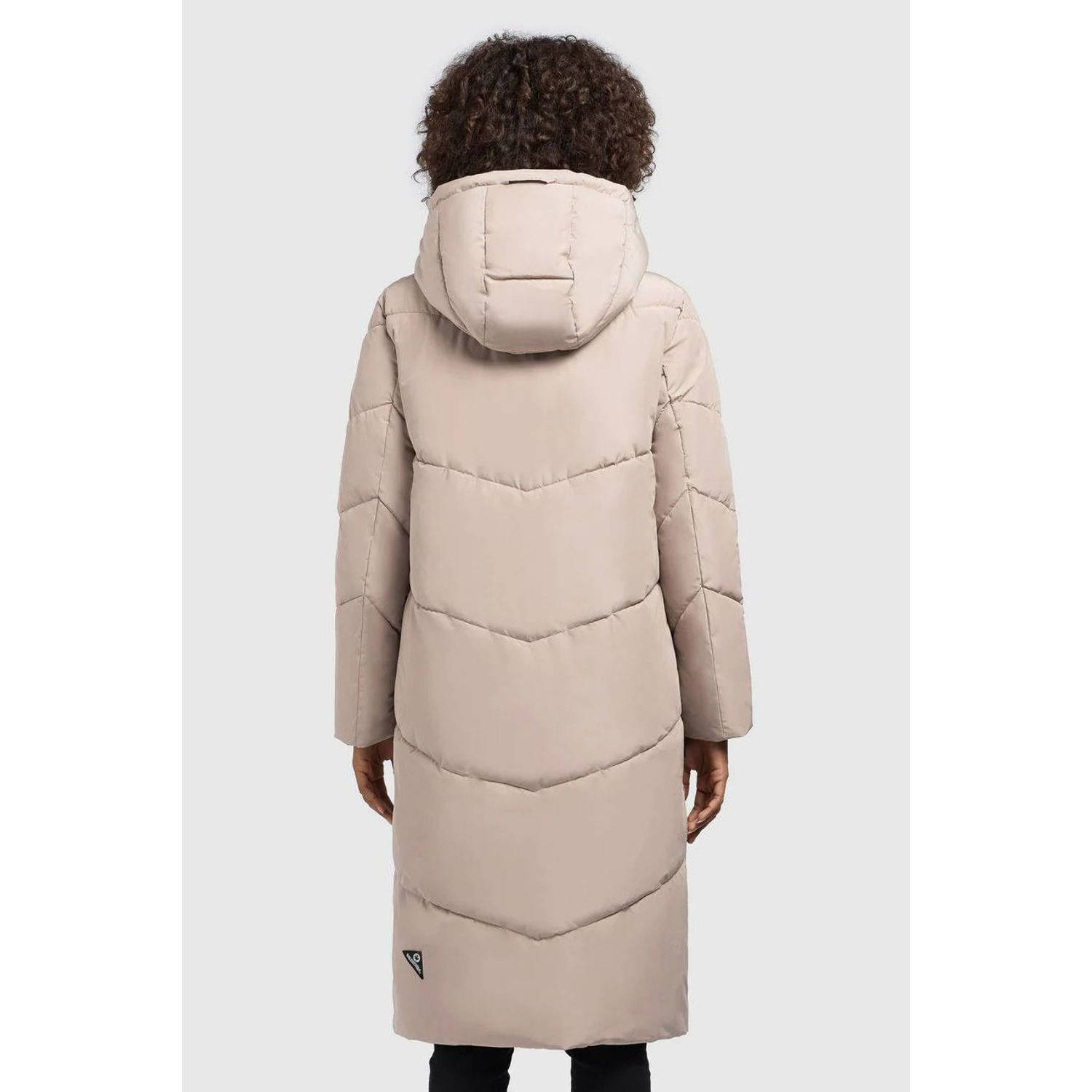 Khujo gewatteerde winterjas SONJE beige
