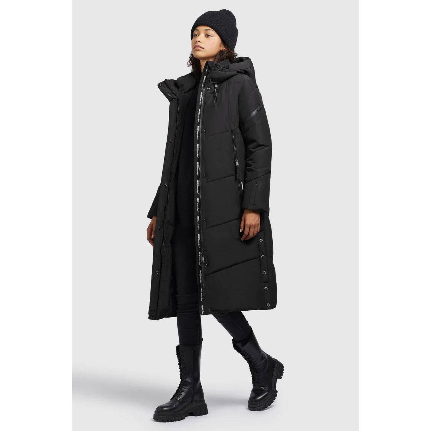 Khujo gewatteerde winterjas SONJE zwart
