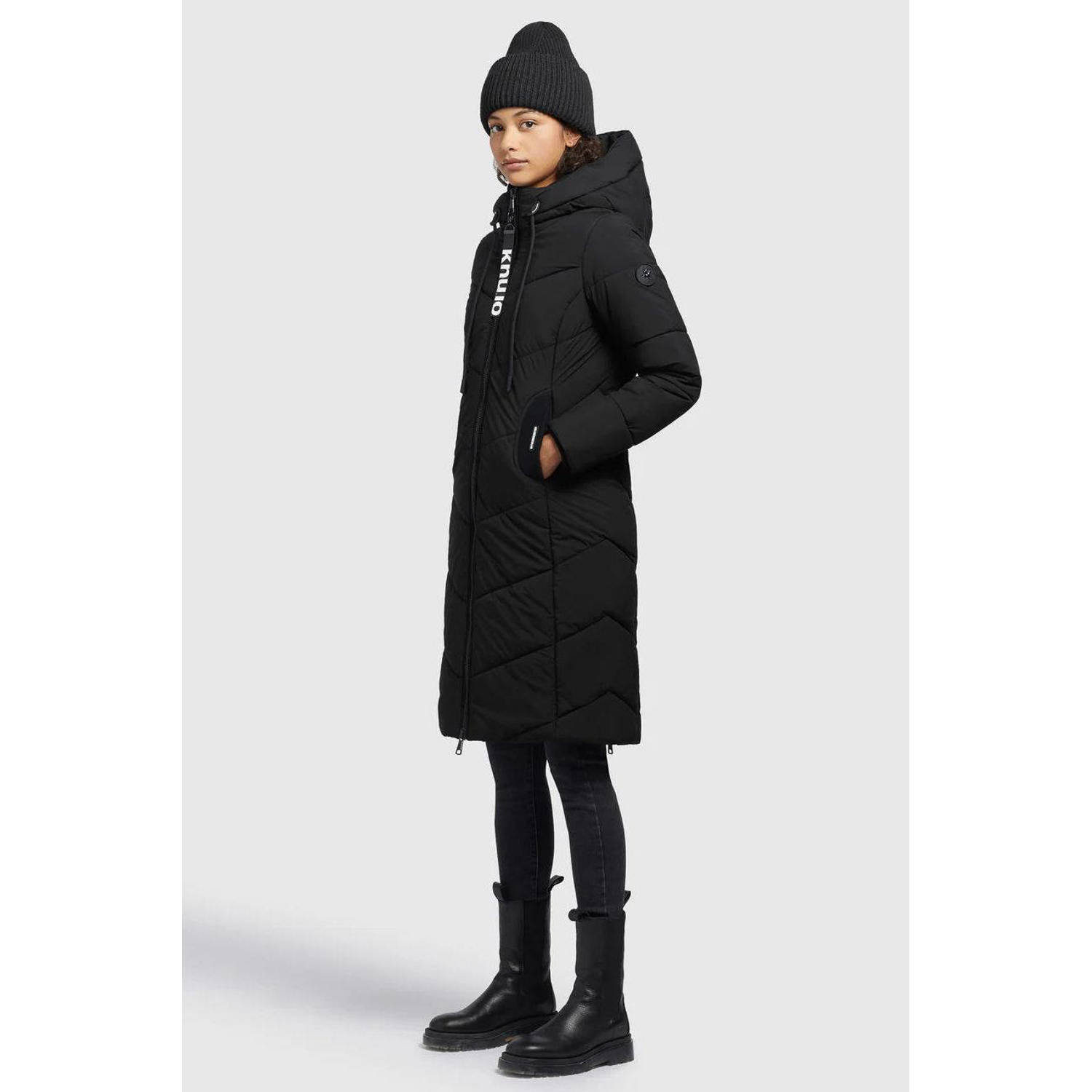 Khujo gewatteerde winterjas ARIBAY4 LIGHT zwart