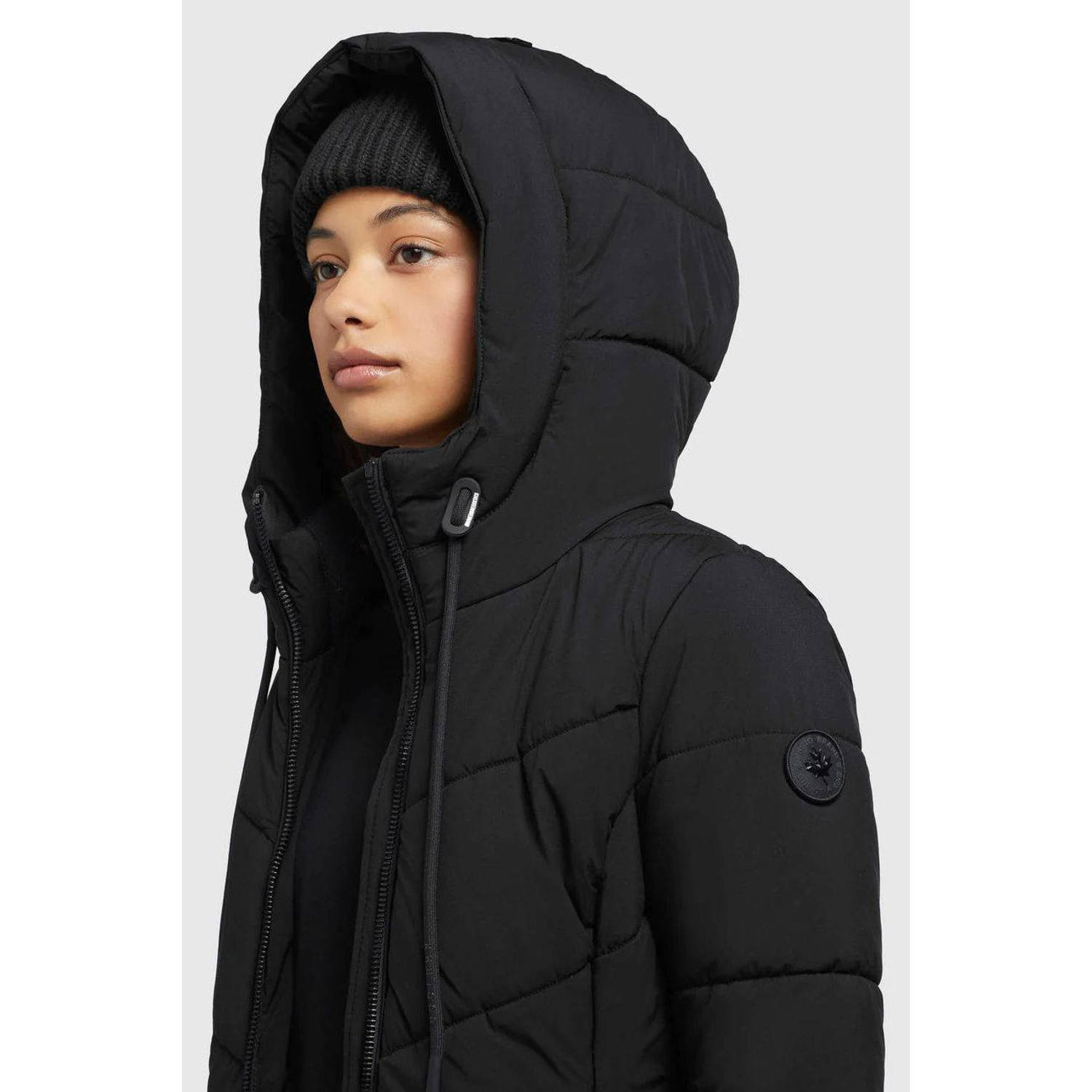 Khujo gewatteerde winterjas ARIBAY4 LIGHT zwart