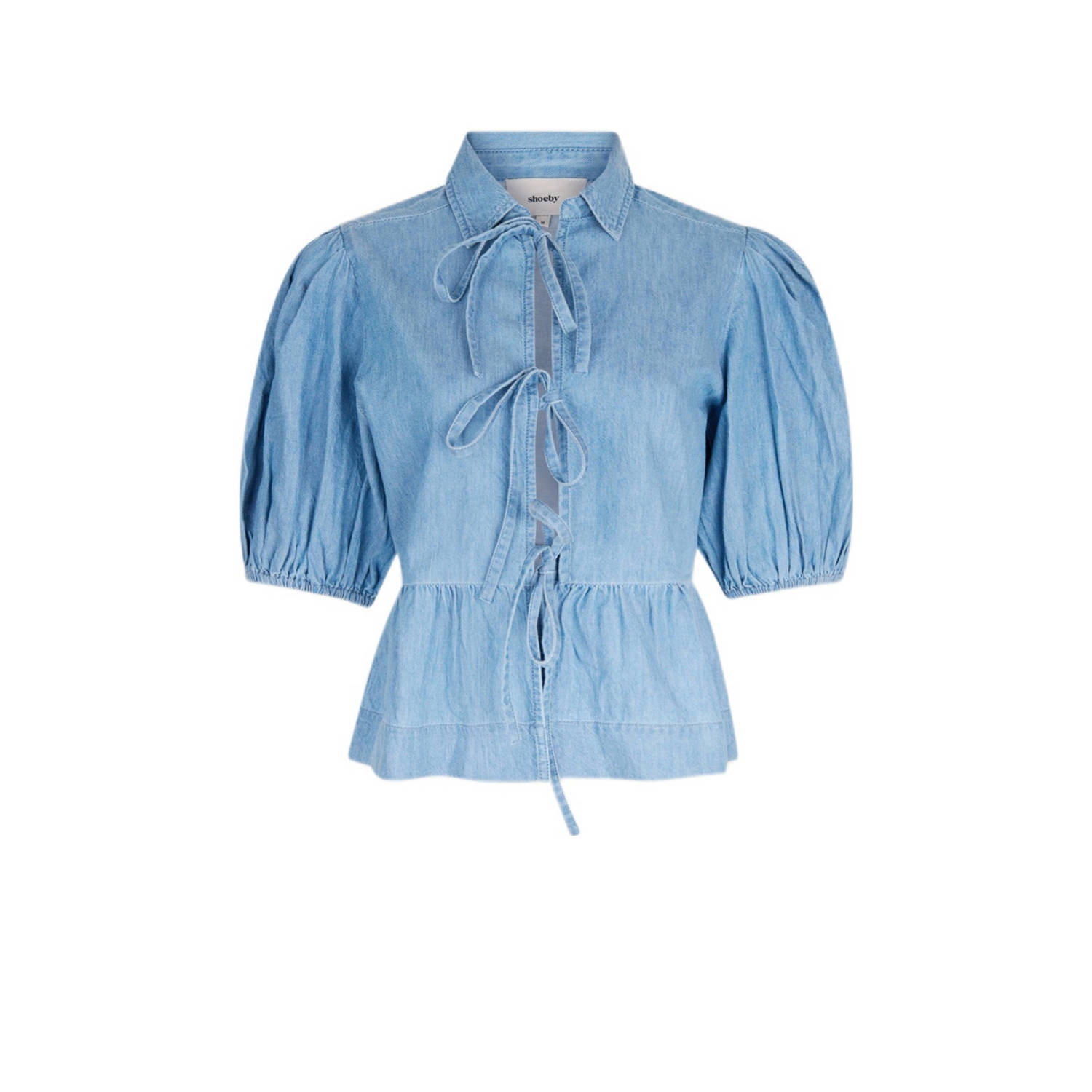 Shoeby denim blouse light blue