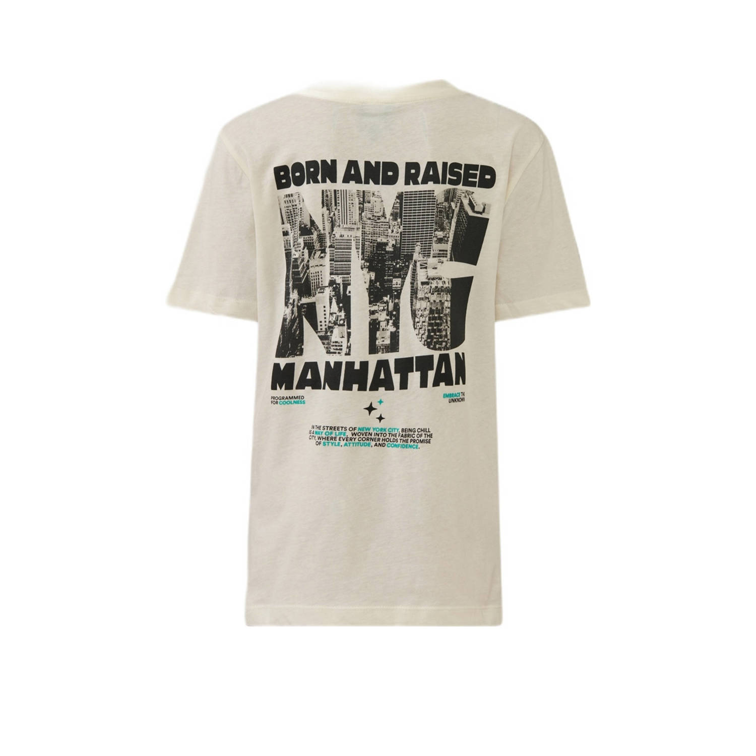 Shoeby T-shirt met backprint ecru