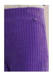thumbnail: WE Fashion fluwelen flared broek donkerpaars