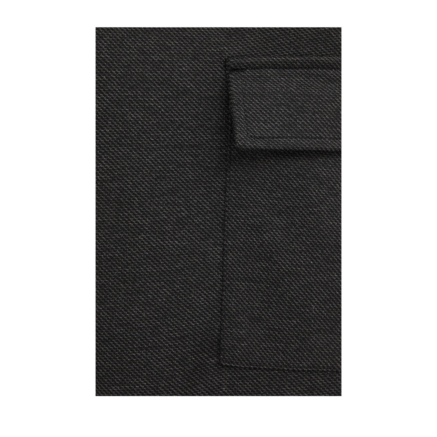 WE Fashion gemêleerde slim fit joggingbroek black melange