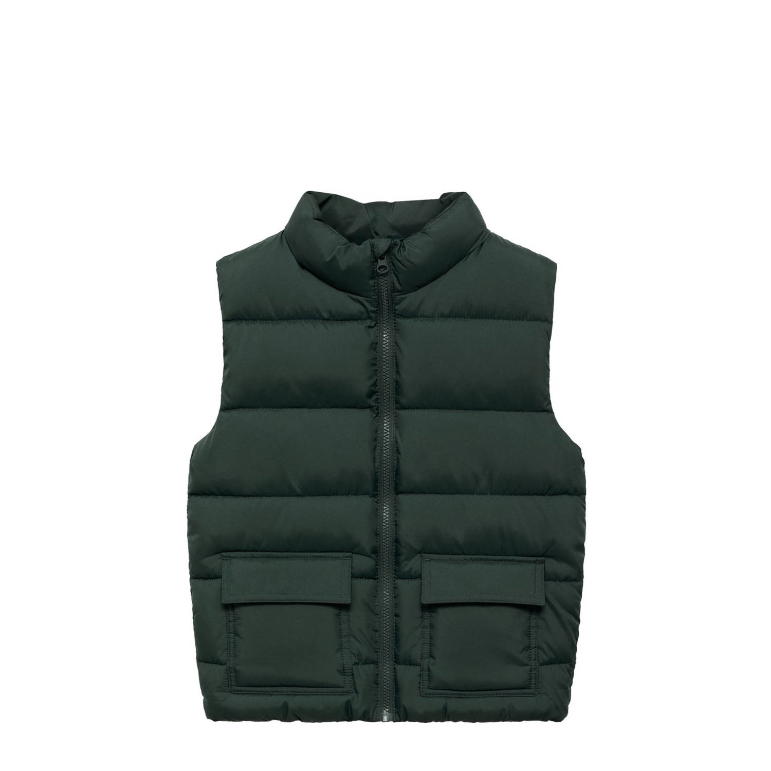 Mango Kids bodywarmer donkergroen