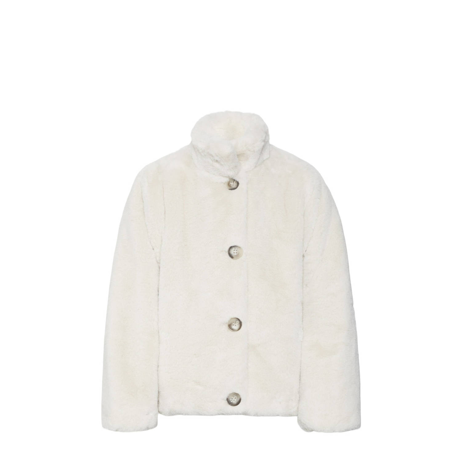 VERO MODA GIRL imitatiebont winterjas VMSONJAEVA offwhite