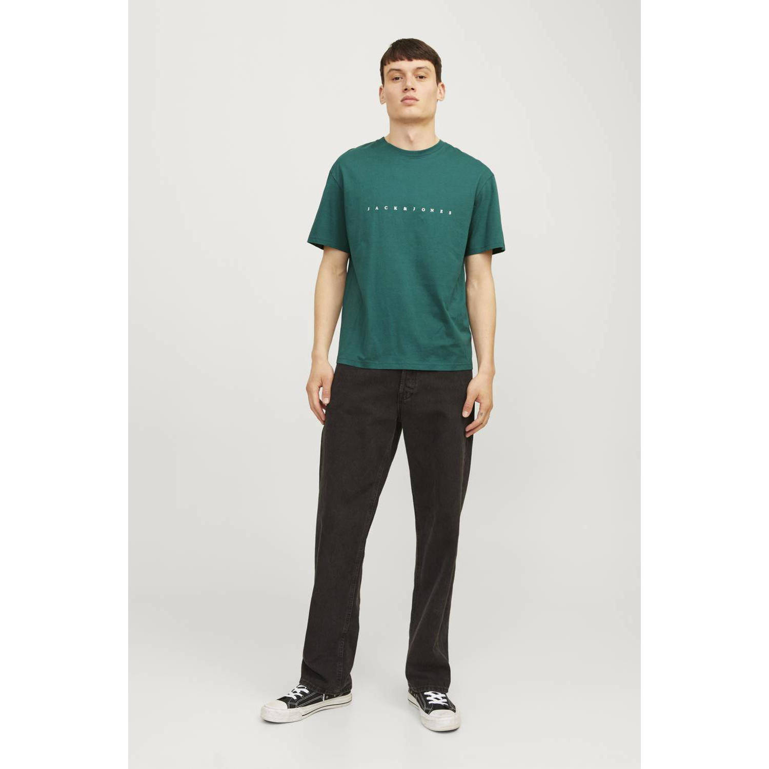 JACK & JONES ESSENTIALS regular fit T-shirt JJESTAR met logo