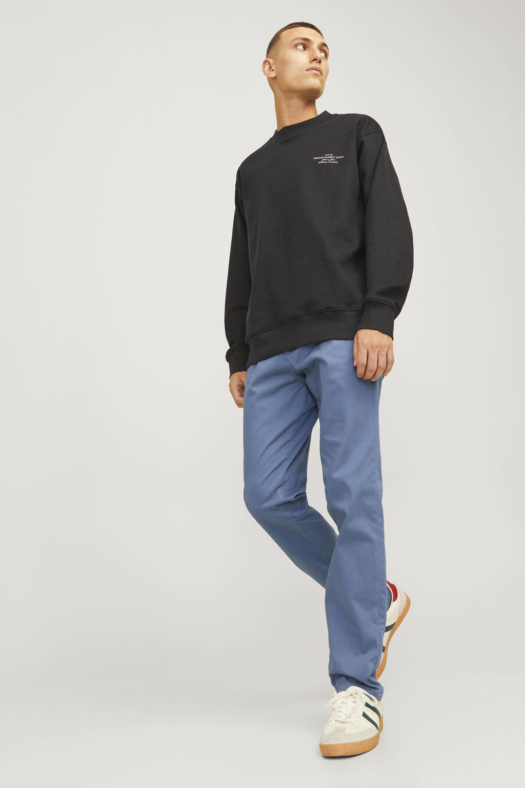 JACK & JONES PANTS STUDIO slim chino blauw