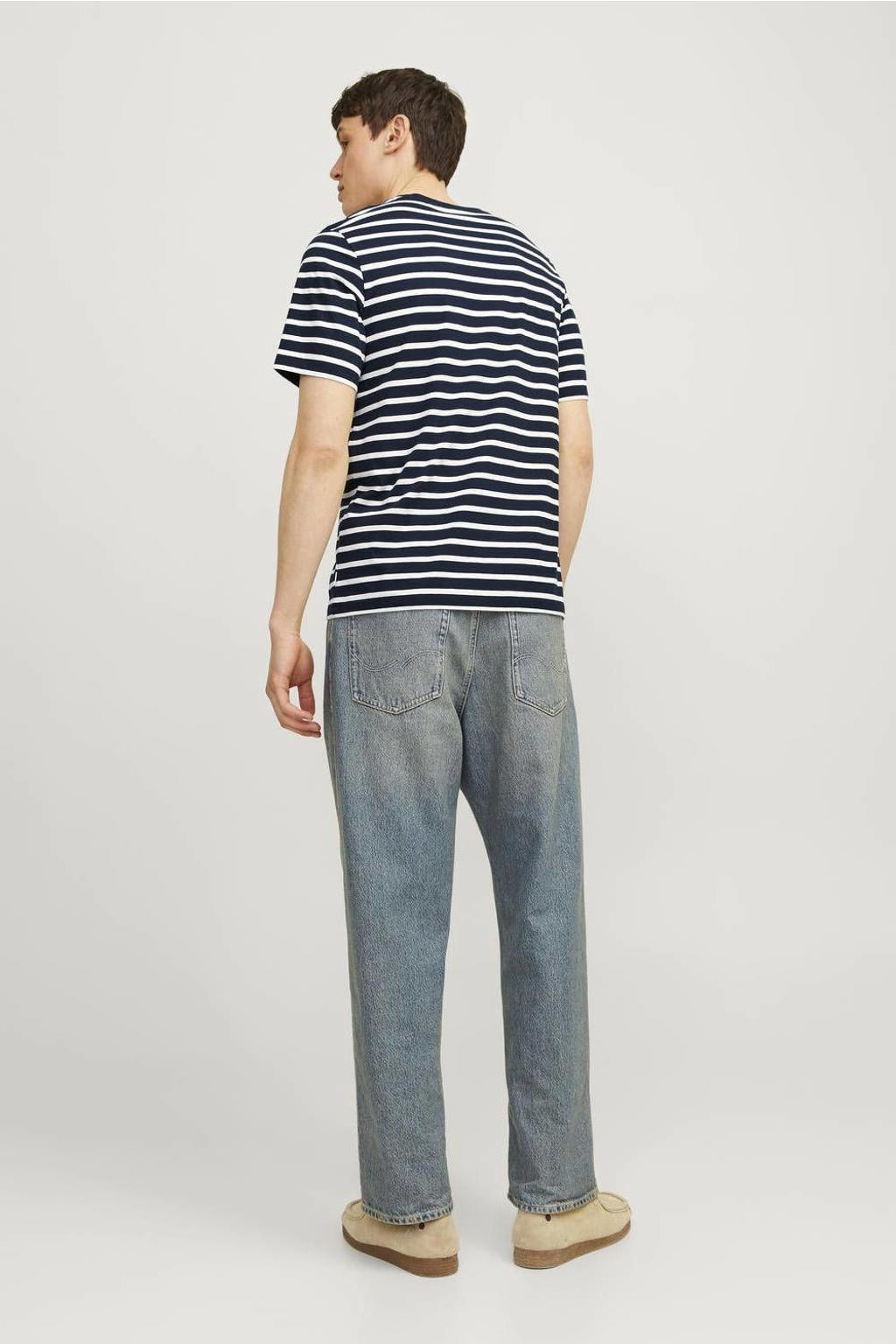 JACK & JONES ESSENTIALS regular fit T-shirt JJEORGANIC navy blazer