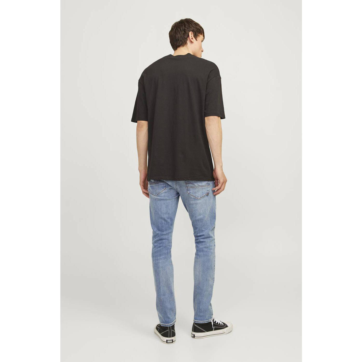 JACK & JONES JEANS INTELLIGENCE slim fit jeans JJIGLENN JJFOX 50SPS blauw