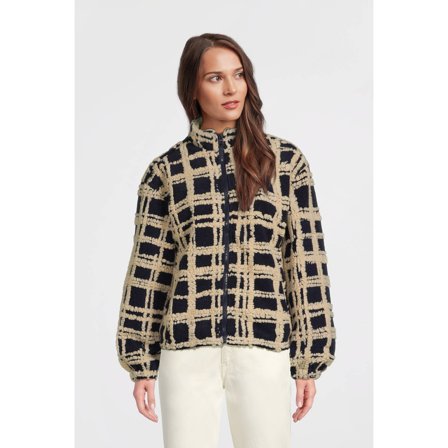 ANOTHER LABEL Dames Truien & Vesten Sara Jacket Donkerblauw