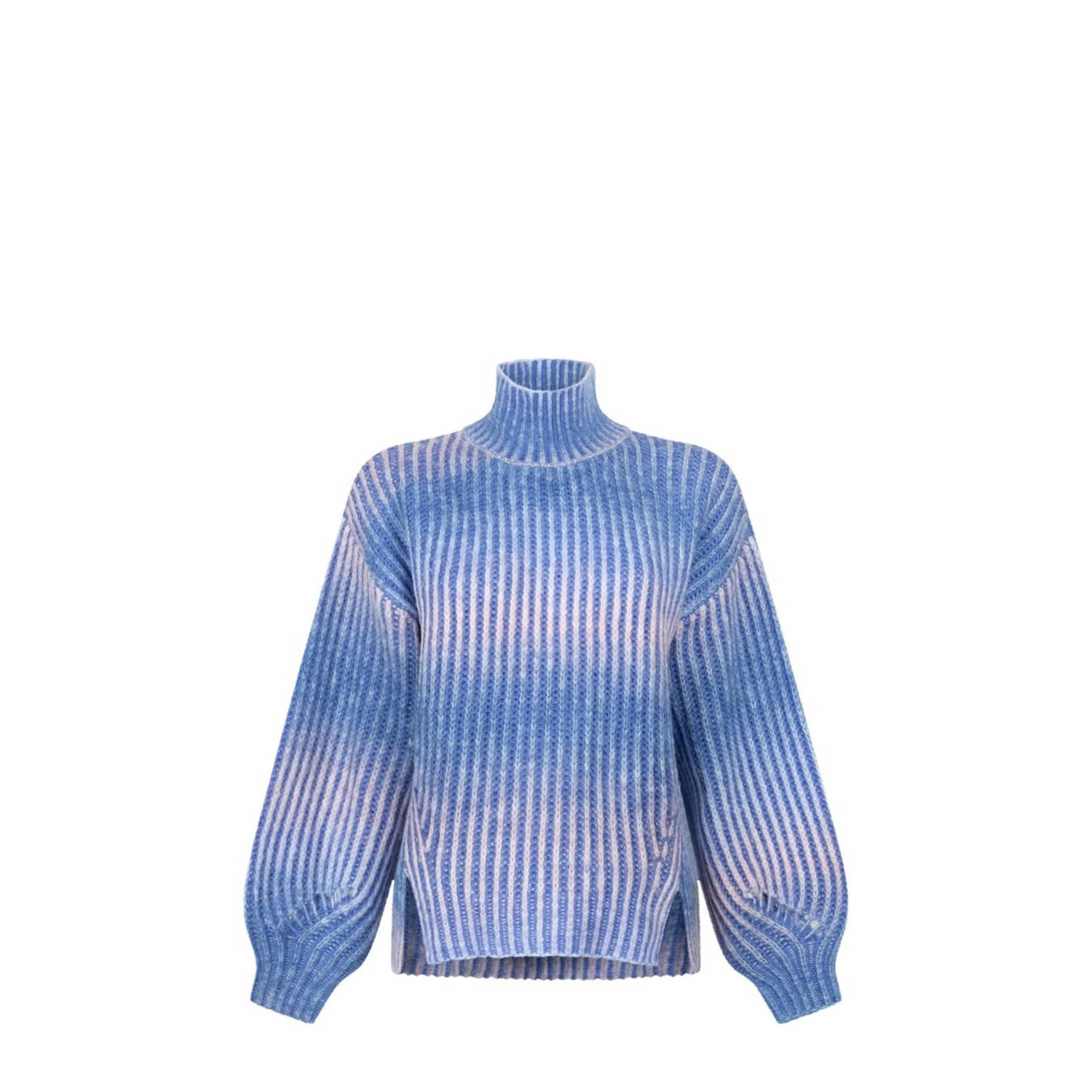 Another-Label wol gebreide trui blauw