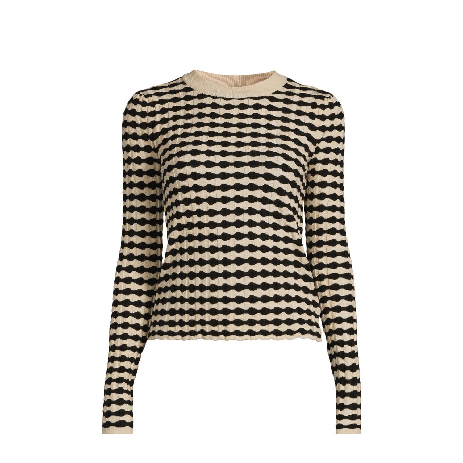 ANOTHER LABEL Dames Truien & Vesten Aster Knitted Pull Zwart