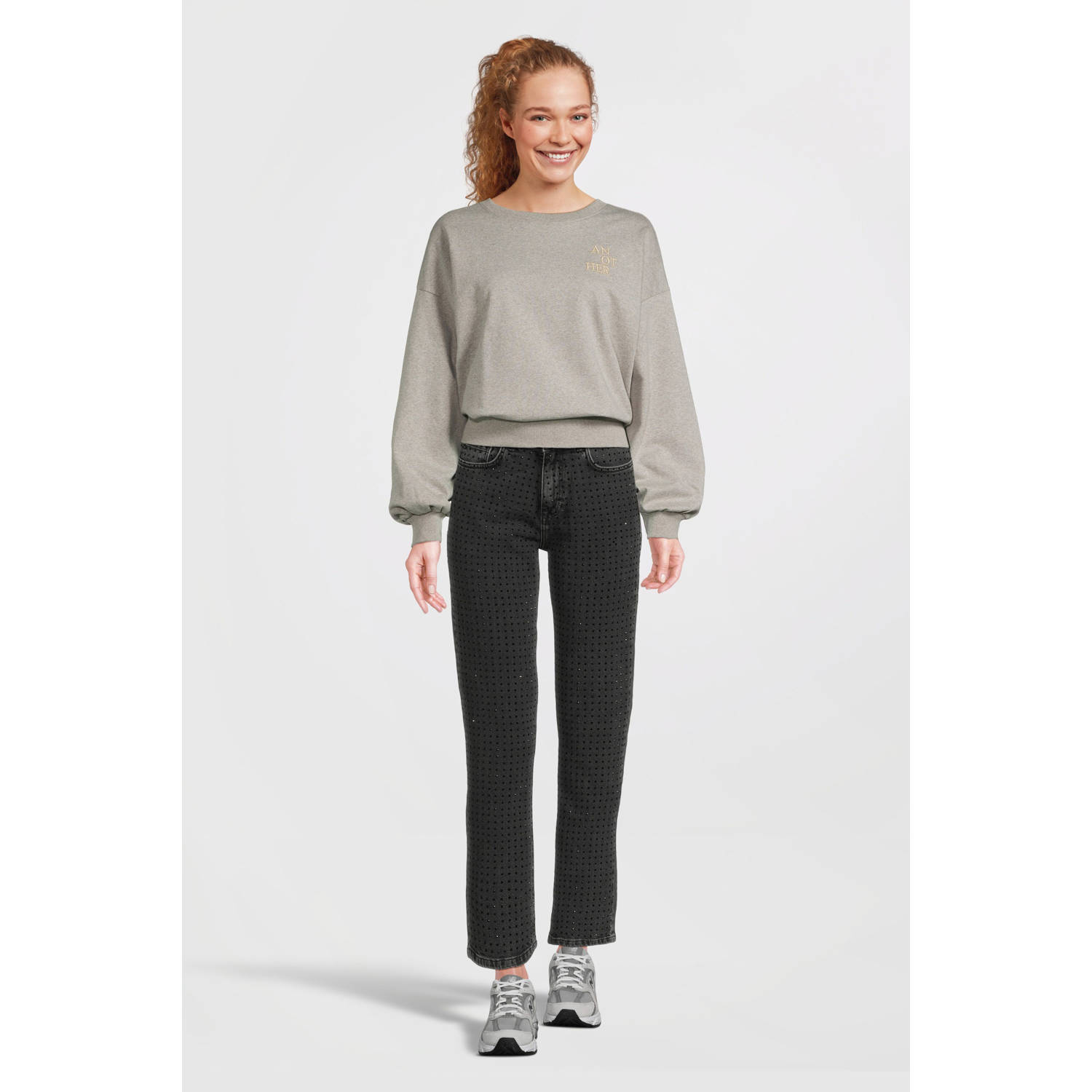 Another-Label sweater grijs