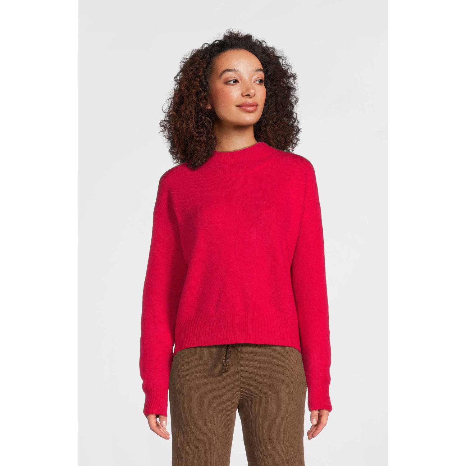 Another-Label wol gebreide trui roze