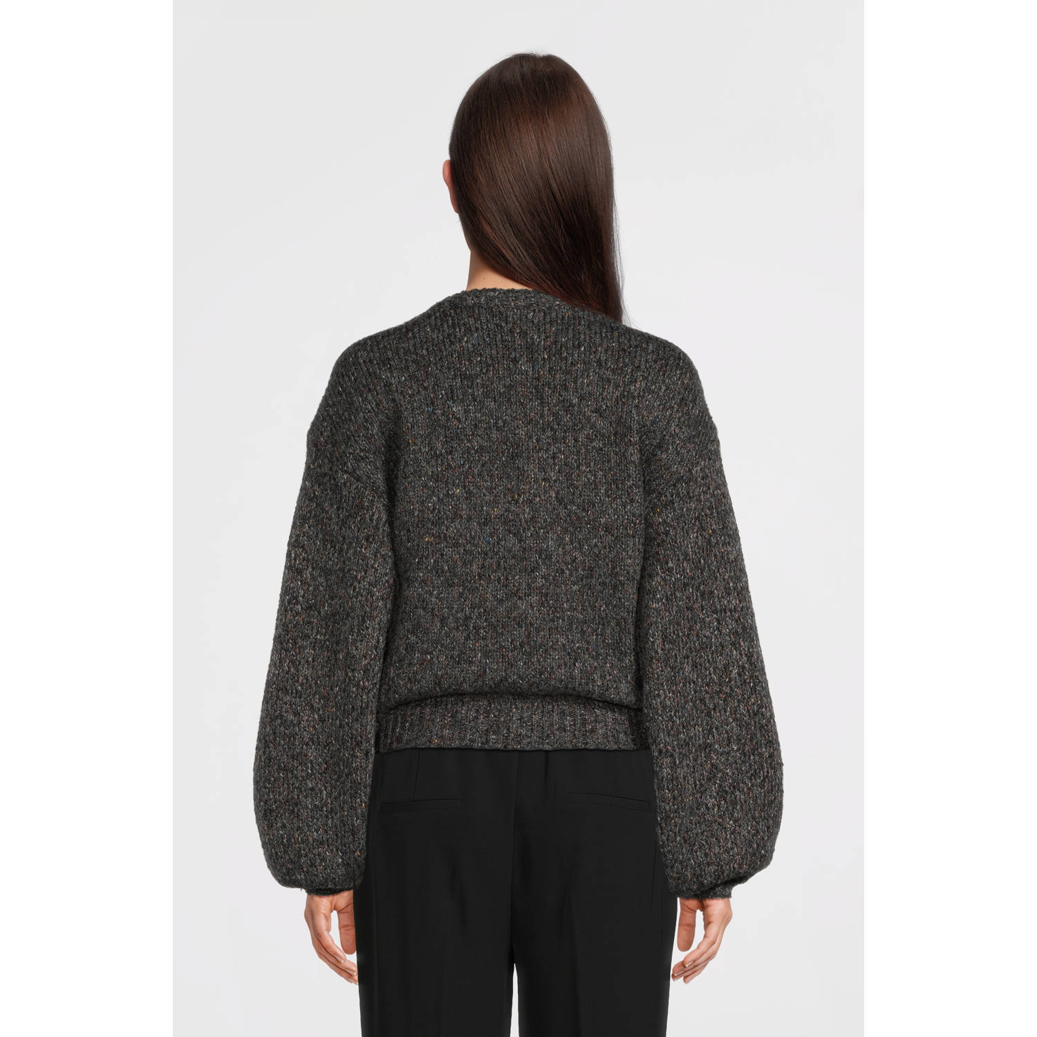 Another-Label gebreid vest zwart