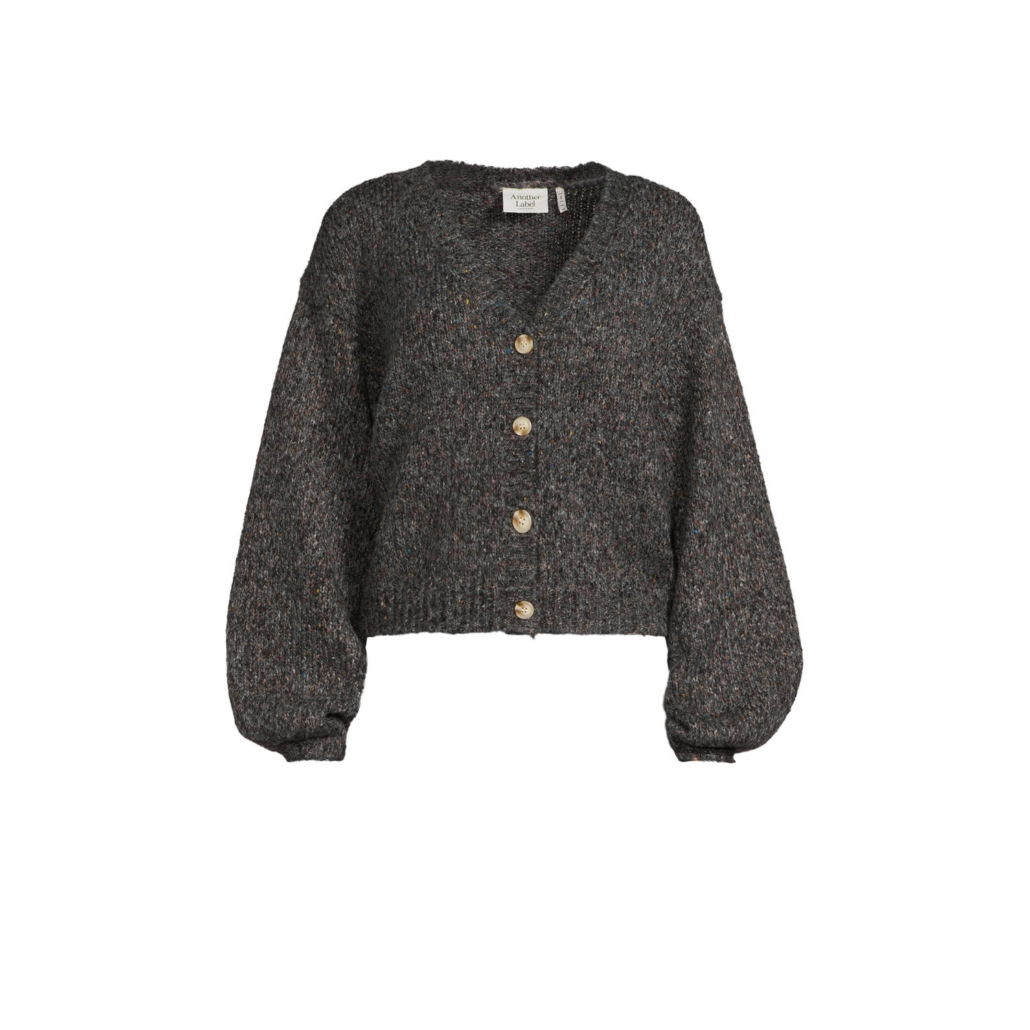 ANOTHER LABEL Dames Truien & Vesten Charlotte Knitted Cardigan Zwart