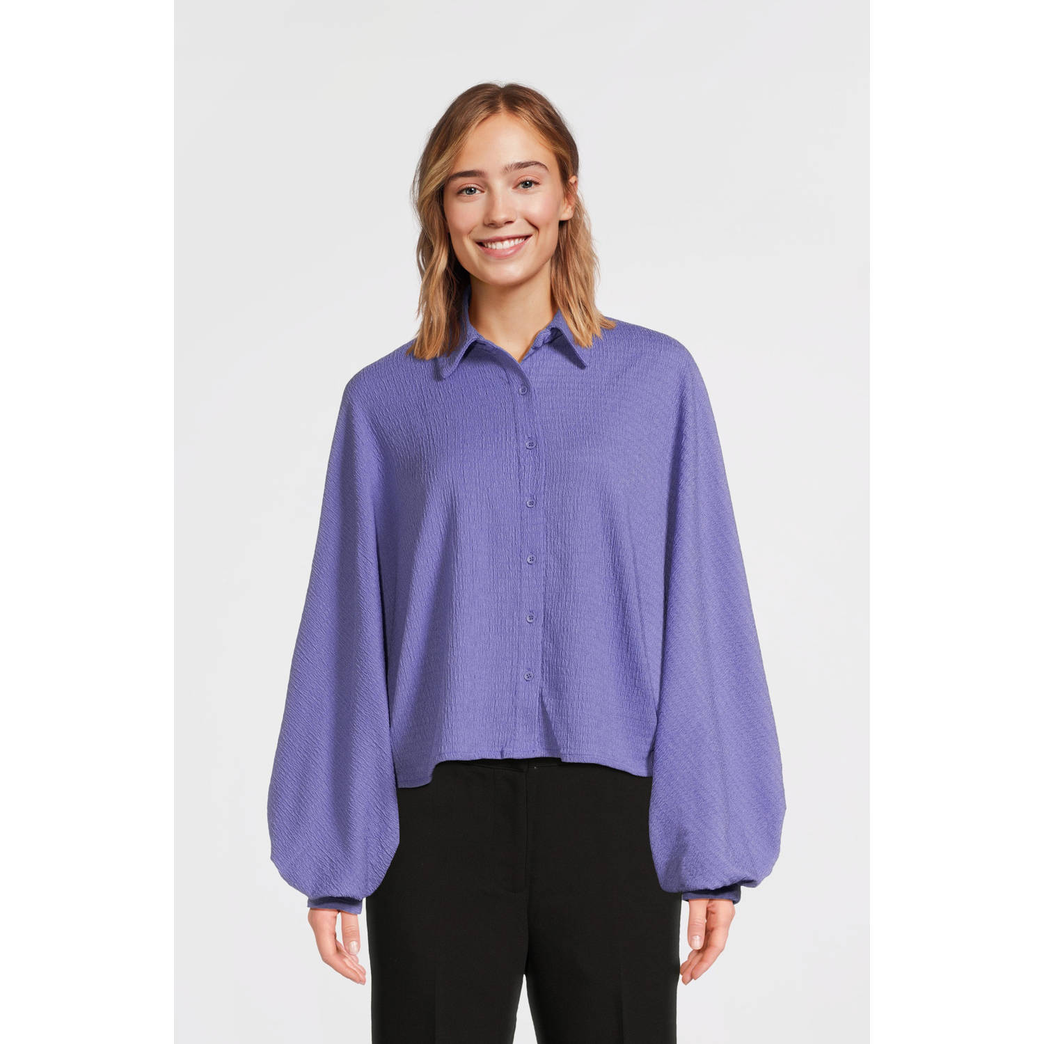 Another-Label blouse Bobby paars