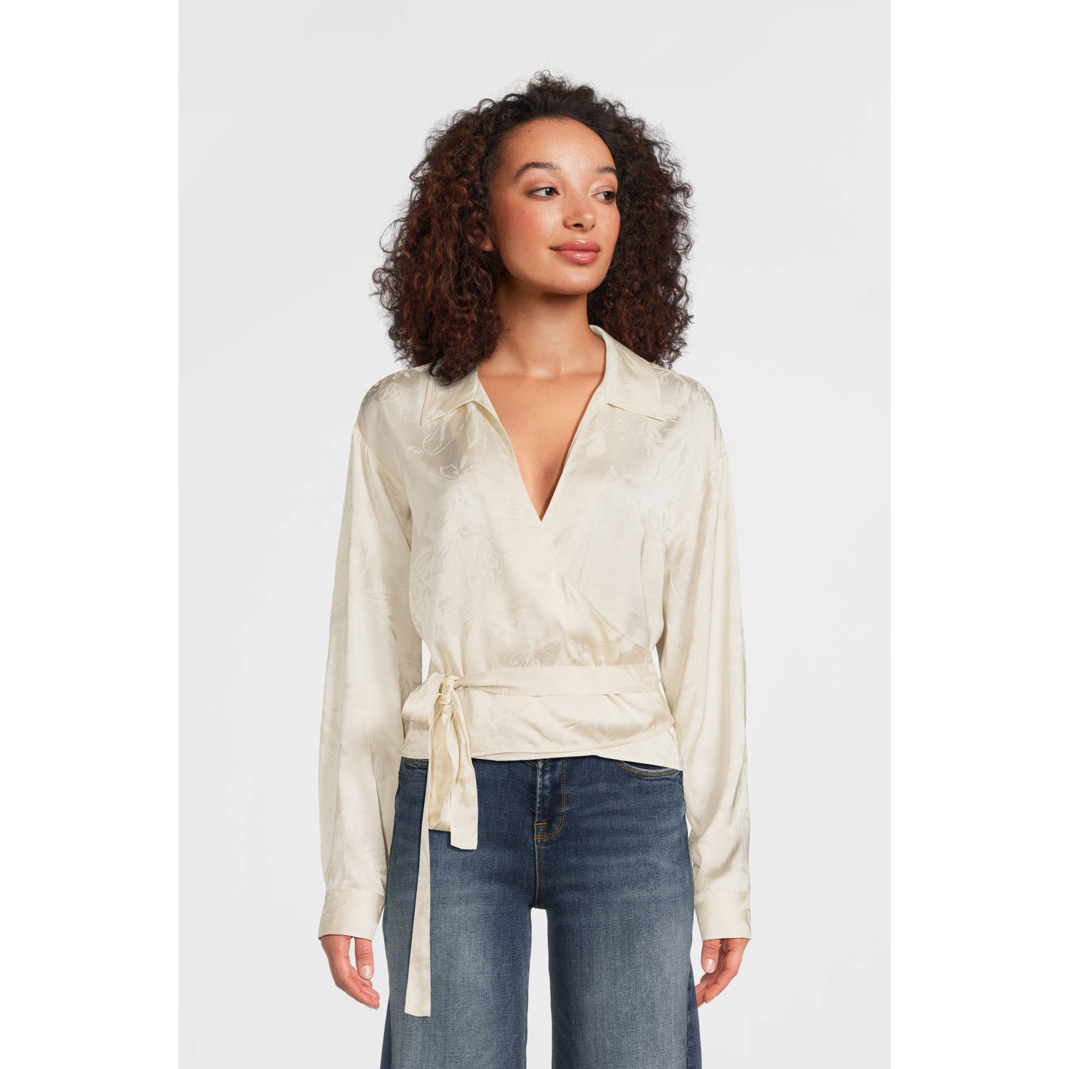 Another-Label overslag top Antonia ecru