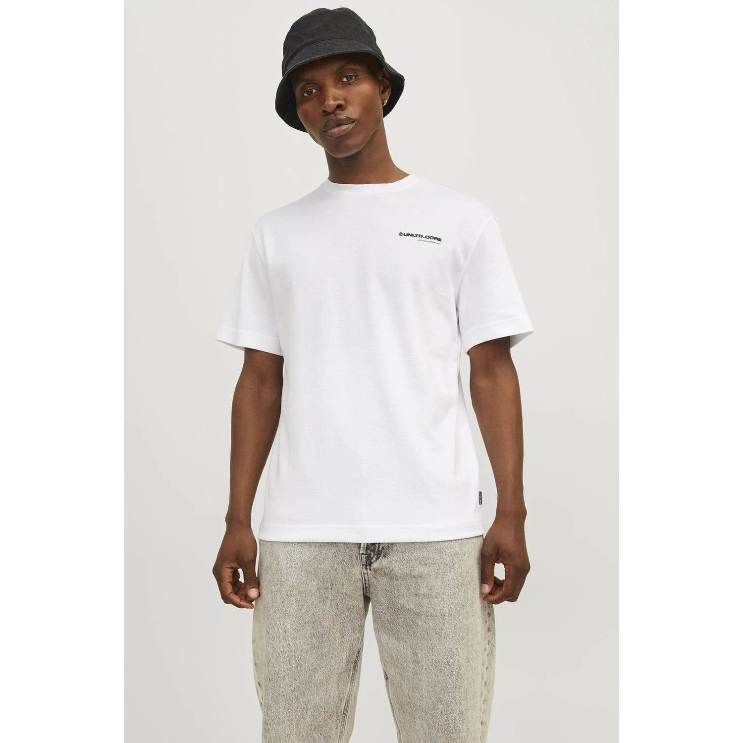 Jack & Jones Shirt met ronde hals JCOAERO PRINT TEE SS CREW NECK NOOS