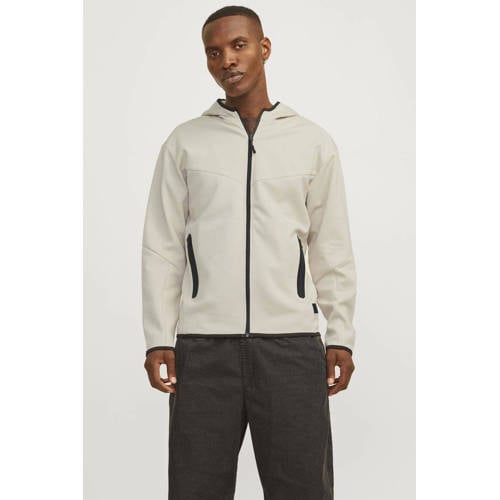 JACK & JONES CORE sweatvest JCOFUSION moonbeam afbeelding